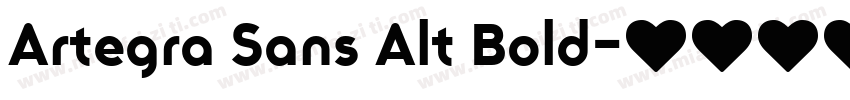 Artegra Sans Alt Bold字体转换